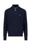 FYNCH-HATTON Troyerpullover aus Reiner Baumwolle Navy/L