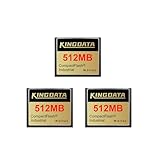 KINGDATA Industrielle kompakte Flash-Speicherkarte, 512 MB, FAT16, Typ I, für industrielle Geräte, Vintage-Digitalkameras, 3 Stück