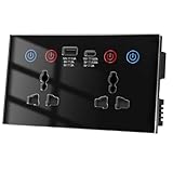 Eieenotee EU UK US Universalstecker/WiFi Smart Steckdosenschalter mit USB- und Typ-C-Anschluss Steckdose Smart Life über Home