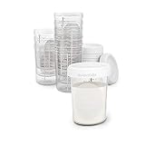 Suavinex, Muttermilchbehälter, Schraubdeckel, luftdicht, Skala, Markierungsbereich, mikrowellengeeignet, spülmaschinenfest, gefriergeeignet (10 x 180 ml)