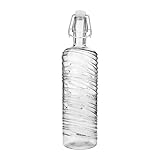 Quid Luftflasche, Tisch, Glas, mit Deckel, 1 l, geeignet für den Kühlschrank, nicht mikrowellengeeignet, recycelbar