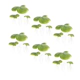 COLLBATH 18 STK Künstliche Entengrütze Tankanlage Schwimmpflanzen Für Aquarien Betta-fischpflanze Schwimmendes Aquarium- Gefälschte Unkrautpflanze Fischtankdekor Light Green Abs