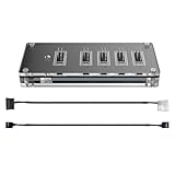 xbiez 9-polige USB-Header-Steckverbinder, 50 cm, Verlängerungskabel, 4-poliges Netzteil, 4 x 9-poliger Splitter, Erweiterung, 4 Anschlüsse, USB 2.0 HUBs