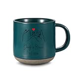 Grovjewfit Personalisierte Paare Keramiktasse Mit Name, Keramik Tasse Mit Text Romantische Geschenk Valentinstag Jahrestag Als Geschenk Für Paare Freund Freundin (A - Blau)