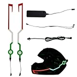 Acunny LED-Lichter für Motorradhelm – Leuchtstreifen für Helm, 3 Modi für Dekorationszubehör, Motorradfahren und Nachtfahrten