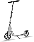 Scooter für Kinder von 6–12 Jahren und Erwachsene, Aluminium-Roller mit großem Rad, verstellbarer Lenker, leichter, faltbarer Rahmen, reibungslose Fahrten für Abenteuer in der Stadt und im Freien, 100