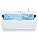 AQUADE Whirlpool Badewanne - Badewanne 190x90 cm - Unikales Whirlpool-Erlebnis nach Ihren Wünschen