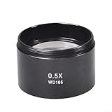 Trinocular Stereo-Zoom-Mikroskop, Hilfsobjekte, Objektiv, 0,5 x 0,7 x Glasaufsatz für Kamera mit 48 mm Einbaudurchmesser (0,5 x)