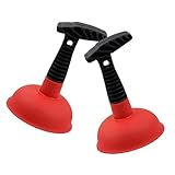 Zerodeko 2er Set Ergonomische Saugglocke Für Die Küche Und Das Badezimmer Effektive Rohrreinigung Für Waschbecken Und Abflüsse Robuste Handhabung Und Starke Saugleistung