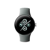 Google Pixel Watch 2 - das Beste von Google und Fitbit – Herzfrequenzmessung, Stressmanagement, Sicherheitsfunktionen – Android – Aluminiumgehäuse in Champagne Gold – Sportarmband in Hazel – WLAN