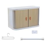 ZYHARUKO Faltbare Puppenschrank Aufbewahrungsbox Erweiterbar Stapelbar Design Enthält 10 Kleiderbügel und Zubehör für Figurenaufbewahrung