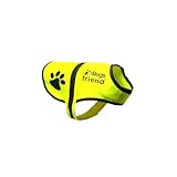 4LegsFriend Hunde Sicherheitsweste mit Leinenbefestigungsring 5 Größen - Hohe Sichtbarkeit für Outdoor Aktivitäten Tag und Nacht, Hält den Hund Sichtbar, Sicher vor Autos und Jagtunfällen (XL)