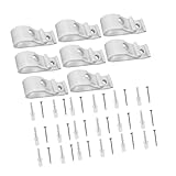 ROMISBABA 2 Satz Kindersicherheits Teilig mit Transparenten Sicherheitsclips und Halterungen für Vertikale und Rollos mit Kettensteuerung Kindersichere Gardinenhaken Einfache Installation