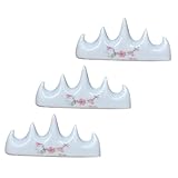 SEWACC 3 Stück Keramik Pinselhalter Multifunktionaler Kalligraphie Stifthalter aus Stabilem Keramikmaterial Chinesischer Pinselständer für Schreibpinsel Pinseln und Zeichenstifte
