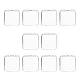 Acryl-Schatulle für künstliche Nägel, Aufbewahrung und Salon-Zubehör, falsche Geschäftsorganisation, Nageletui, 10 Stück