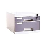 SDVantage Schreibtisch-Aktenschrank, mehrschichtige Schubladenaufbewahrung, Organisation, mit Schloss/Blanko-Etikett, geeignet für Bürobedarf (2)