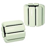 TopEsct Verstellbare Handgelenkgewichte – Set mit 2 Stück (je 0,9 kg) | Langlebiges tragbares Handgelenk- und Knöchelgewichte für Yoga, Tanz, Barre, Pilates, Cardio, Aerobic, Walking (Olivgrün)