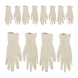 LIFKICH 20 Stück Einmalhandschuhe Lebensmittelechtem Latex Multifunktionale Reinigungshandschuhe für Küchenvorbereitungen und Sicheren Umgang mit Lebensmitteln