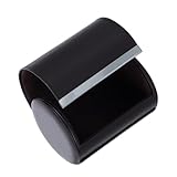 UTHCLO Magnetische PU Leder Krawattenbox Rundes Reiseset für Herren Krawatten und Fliegen Anti Knitter Organizer für Business und Formelle Anlässe