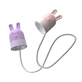 LED-Leselampe für den Hals, Buchlampe zum Lesen im Bett | tragbare Leselampen, batteriebetrieben, Motiv Hase, faltbar, zum Lesen, Lampe