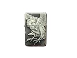 Feuerzeug Sturmfeuerzeug Fantasy Benzinfeuerzeug Raucherbedarf Chrom Metall (Adler Nr. 2)