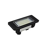 2-teilige fehlerfreie LED-Kennzeichenbeleuchtung, kompatibel mit BMW E60 E39 M5 E70 E71 X5 X6 E60 M5 E90 E92 E93 M3, 6000 K weißes Licht