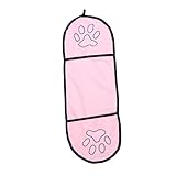 Hemobllo Hundebadetuch Haustierbadezubehör Haustierduschtuch Haustierbadetuch Hundebadezubehör Rosa