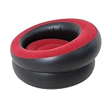 Aufblasbarer Stuhl, zum Lesen, tragbar, mit beflockter Textur, für den Innen- und Außenbereich, Garten, Terrasse, Camping, Filmabend, Schlafzimmer, Wohnzimmer