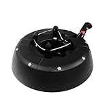 mgc24 Weihnachtsbaumständer Christbaumständer - Anthrazit - für Bäume bis 2 m Höhe - mit Wassertank, Einseiltechnik, Fußhebel, Kindersicherung, Wasserstandsanzeige & Schnellspannsystem