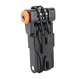 Dioche Fahrrad-Zahlenschloss, Robustes, Diebstahlsicheres, Faltbares Fahrradschloss mit 4-stelligem Passwort, Sicherer, Schlüsselloser Komfort für Fahrräder, Elektrofahrräder,