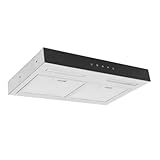 Wohnmobil-Herd-Dunstabzugshaube, Edelstahl, Dual-Ventilator, Touch-Steuerung, 3 Einstellbare Gänge, LED-Licht, Dunstabzugshaube, Wohnmobil, Wagon, Yacht, Schiff, DC12V
