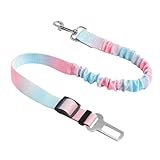 Hunde-Sicherheitsgurt für Auto | Nylon-Haustier-Sicherheitsgurt für Auto, Nylon-Weste, Geschirr mit Schnalle, einziehbarer elastischer Puffer für Haustiere, für Autoreisen, Auto, LKW