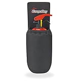 TrunkExpert Halterung für einen 1 kg Autofeuerlöscher Organizer Brandschutz Sicherer Transport Feuerlöscher Einfache Montage Universell Höhe 29cm Breite 10,5cm Material Cordura