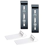 Plastia FixPot der unsichtbare Blumenkastenhalter für jedes Fenster mit Fensterbank- Blumenkasten Halterung 2 er Set mit Adapter Anthrazit - Befestigung ohne Bohren
