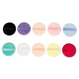 Beaupretty 10 Stück Teiliges Make Up Schwämmchen für Gesicht Kleine Leichte Puderquasten Einfache Anwendung Weich und Hautfreundlich für Präzises Auftragen von Losen und Gepressten Pudern