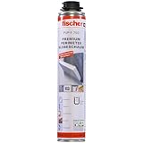 fischer Premium Perimeter Klebeschaum PUP P 750, Montageschaum zum Isolieren, Verkleben & Befestigen, Bauschaum für rund 13 qm Wandfläche, PU-Schaum für Schaumpistolen, 750 ml