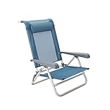 Homecall Klappbarer Strandstuhl, 7-fach verstellbar - (Blau)