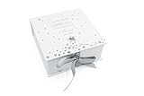 Schachtel für Baby-Andenken mit Aufschrift Twinkle Twinkle Little Star mit Baby-Zeichen und Geschenktüte