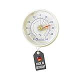 Lantelme Kühlschrankthermometer selbstklebend Thermometer auch für Gefrierschrank Eisfach Kühltheke Kühlzelle Kühlfach Kühlschrank zum ankleben Bimetall und Analog (Weiß)