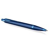 Parker IM Monochrome Kugelschreiber | blaue Tinte | Oberfläche und Zierteile in Blau | medium Spitze | Geschenkbox