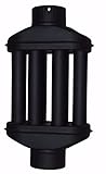 toys store Abgaswärmetauscher 130mm Warmlufttauscher 6 Rohre Kaminrohr Rauchrohr Rauchgaskühler Abgasrohr Ofenrohr, Anthrazit Matt