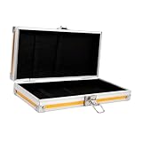 Sewroro Aluminiumlegierung Werkzeugkoffer Klein Robust Leicht Tragbar Handwerkzeug Organizer Aufbewahrungsbox für Techniker Reisegebrauch