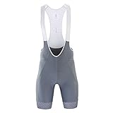 Radlerhose für Herren, Radlerhose mit Seitentaschen, Blau, Grau, Rot, Gel-Pad, komprimierte Fahrrad-Trägerhose, grau, XXS