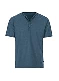Trigema Herren T-Shirt mit Knopfleiste Deluxe Baumwolle