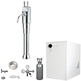 BieTal® Wassersprudler Untertisch Sprudelwasser Tafelwasseranlage BT-30U mit Kühlung und BieTal® Classic mit Hebel Aqua Wasser Schanksäule Zapfstelle im Komplettset inkl. 6Kg CO2 Flasche
