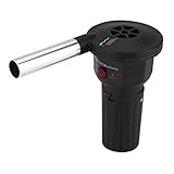 Zerodis BBQ Grillgebläse Tragbar Elektrotisch Fan Feuer Gebläse Tragbare Barbecue Blaeser Grillgebläse Grill-Gebläse Grill Fön für Outdoor Camping Picknick Grill Kochen Werkzeug