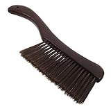 Cabilock Handheld -besenpinsel Krümelkehrer Staubwedel Bettkehrbürsten Handbesen Kleine Möbelbürste Bettreiniger Kleiderbürste Bettreinigungsbürste Bettfegerbürste Bankbürste Holz Braun