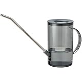 Lizbin Gießkanne für Zimmerpflanzen mit langem Auslauf, Pflanzengießkanne, kleine Gießkannen, Innengießkannen für Zimmerpflanzen, Blumen, Sukkulenten 1L / 34oz (Grau)