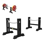 Hantel Ständer hantelscheibenhalter Gewicht ablage Heim-Fitnessstudio Kniebeugen-Halter Satz Von 2, Halter Für Olympische Gewichte Verstellbare Höhe, Fitnessgeräte Sportgeräte Hantelständer, Belastung