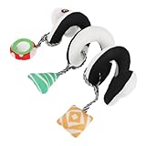 WEKAMOS Kinderwagen Spirale Hoher Panda Hängespielzeug für Jahre Neugeborene Sensorisches Montessori Laufstall Zubehör zur Visuellen und Taktilen